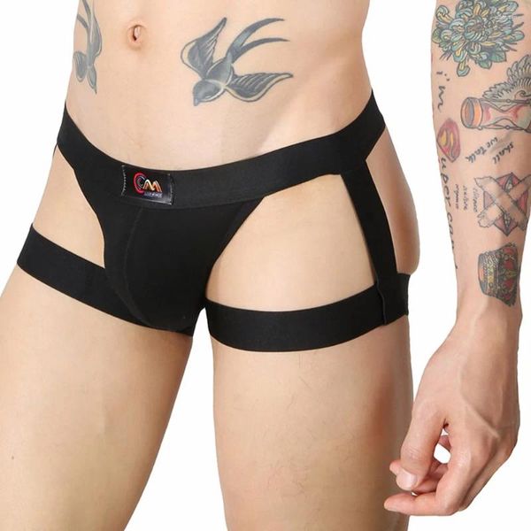 Sous-vêtements Harnais Ceinture Sangle Culottes Hommes Sexy Sous-vêtements Gay String Jockstrap Lingerie Hommes G String Pénis Bulge Poche A50 Meilleure qualité