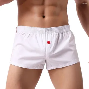 Sous-pants Heflashor Male Coton Shorts Boxer Boxer Men's Loose Trunk Plus Size Button Midpants Mens Cuecas Ropa Interior Hombre Gootuch