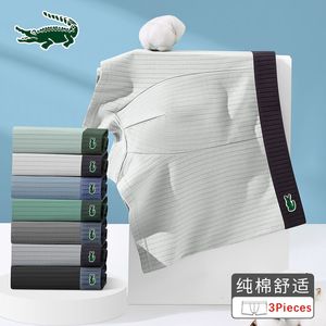 Sous-vêtements de haute qualité sous-vêtements de marque pour hommes antibactériens 100 coton shorts élastique absorption d'humidité respirant 230823