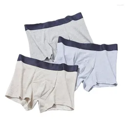 Sous-pants Men de haute qualité Boxer sous-vêtements Coton 3PCS / Lot Sexy U Convex Pouche homme et Box Boxers Plus taille