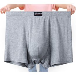 Caleçon taille haute pour hommes Boxer Briefs Modal 150kg 200kg Fat Man Respirant Plus Size And