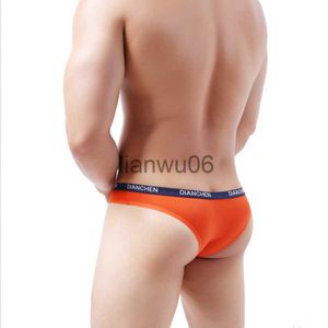 Slip Vente Chaude Hommes Sous-Vêtements Mémoires Bikini Été Hommes Mémoires Glace À Moitié Transparent Taille Basse Culotte Sexy Gay Sans Soudure Soyeux HT041 J230713