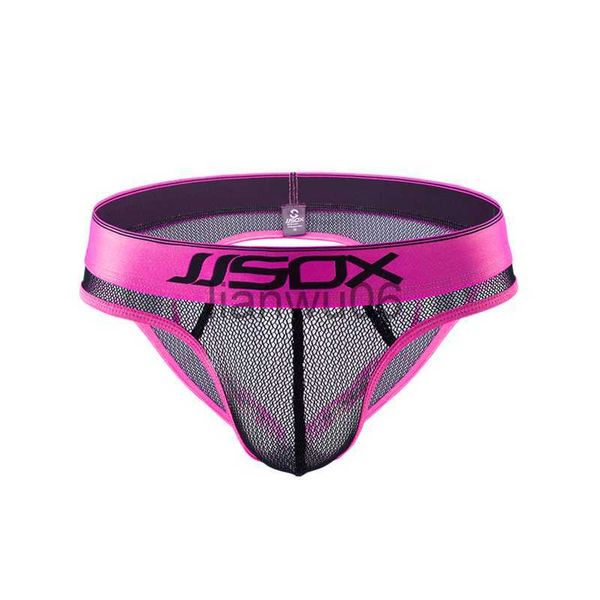 Slip Hot Sexy Hommes Sous-Vêtements Mémoires Mesh Respirant Homme Dos Nu Sous-Vêtements Jockstrap Hommes Slip Cueca Gay Mâle Culotte Culotte Mémoires J230713