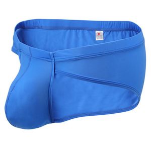 Sous-vêtements en soie glacée pour hommes, sous-vêtements sexy, sans couture, respirants, fins, Bikini, Slip