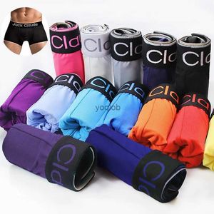 JACK CLAUDE 5 pièces sous-vêtements pour homme BoxerShorts solide Lingerie Sexy Boxer slips en gros Lots culottes Majtki Meskie caleçons