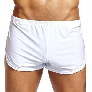 Onderbroek Jaycosin Man Underwears Mens Sexy Solid Short Breathable Ice Silk Pak Bower Boxer ondergoed