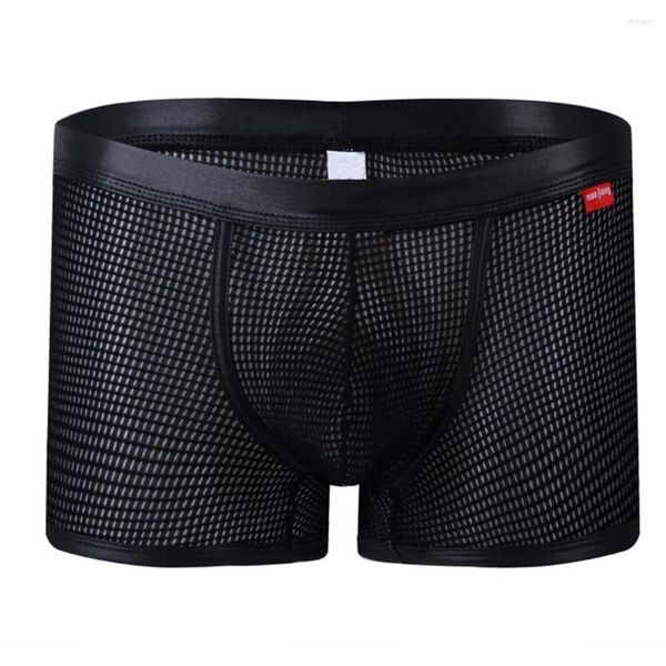 Sous-pants Jaycosin Men's Underwear Nylon Boîte de confort de maille sexy respirante Boxer High Quality