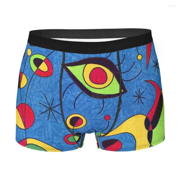 Calzoncillos Joan Miro's Art Men Boxer Briefs Pintor surrealista español Altamente transpirable Alta calidad Sexy Shorts Idea de regalo