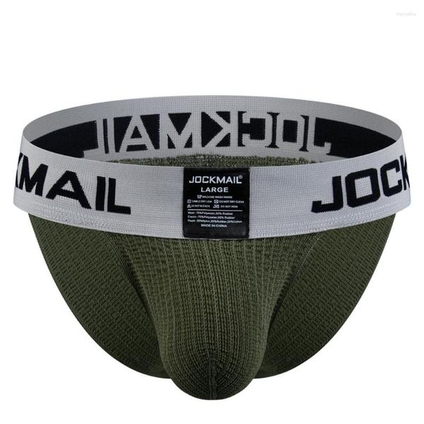 Calzoncillos JOCKMAIL marca que vende una gota de ropa interior para hombre Sexy Tanga para hombre suspensorio jóvenes Casual deportes calzoncillos tipo bóxer