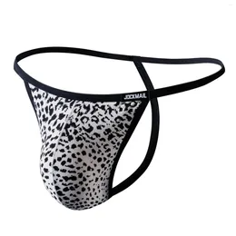 Calzoncillos JOCKMAIL moda raya impresión calzoncillos para hombres ropa interior sexy espalda abierta gay boxer masculino bajo desgaste pantalones cortos