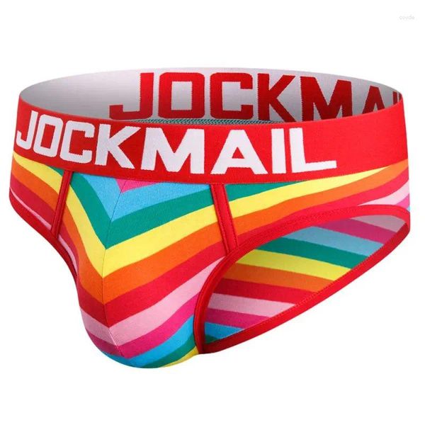 Sous-vêtements Jockmail Sexy Hommes Sous-vêtements Slips Jockstrap Gay Mens Cuecas Brief Bikini Sous-vêtements Homme Srting