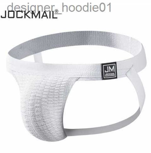 JOCKMAIL bout serré Jockstrap hommes sous-vêtements Sexy hommes athlétique Supporter jockstrap homme shorts sangle Jock sous-vêtements gai string L230915