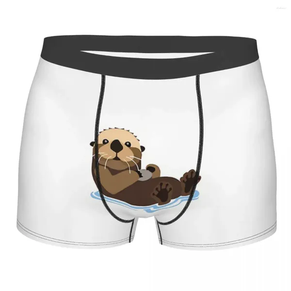 Calzoncillos Kawaii Otter Pet Lover Algodón Bragas Hombre Ropa Interior Sexy Shorts Boxer Briefs