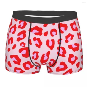 Onderbroeken met luipaardprint rood en roze ondergoed heren op maat gemaakt dierenbont huid boxershorts shorts slipje zacht