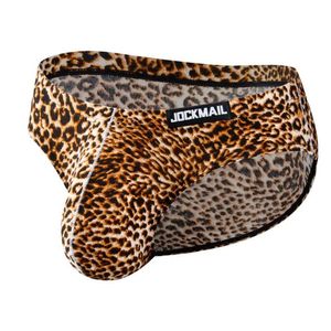 Sous-pants Leopard Imprimé des sous-vêtements sexy Bikini Bikini Hombre Calzoncillos Kinckers POCHETS CUEAS LESBIEN Q240430