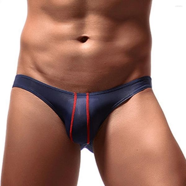 Sous-pants à basse hauteur hommes string sexy sous-vêtements bikini scrotum bulge poche g-string jockstrap mail glacée soft élastique pantti masculin