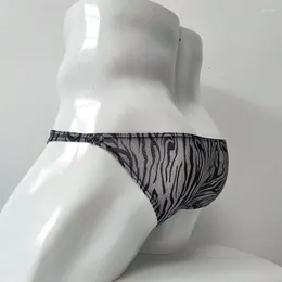 Onderbroeken Lage Taille Herenondergoed Jongen Bikini Para Hombre Semi-transparant Mesh Sexy Slips Gedrukt Ademend Sous Vetement Homme Slips