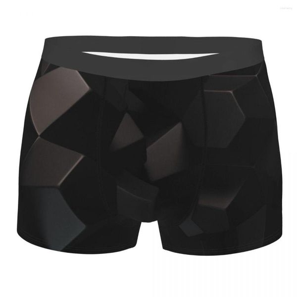 Caleçon Lumpy Hommes Boxer Briefs Noir Et Blanc Motif Sous-Vêtements Très Respirants Haute Qualité Impression Shorts Idée Cadeau