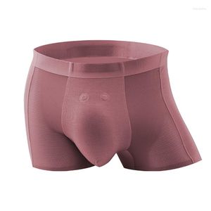 Calzoncillos Ly para hombre, bragas de absorción de humedad y eliminación de calor con 2 Uomo magnéticos en ambos lados, ropa interior de malla transpirable fresca