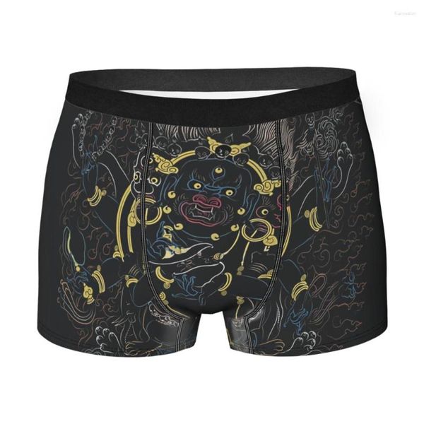 Sous-vêtements Mahakala hommes Boxer slips Style japonais Art respirant sous-vêtements créatifs haute qualité impression Shorts idée cadeau