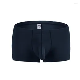 Calzoncillos masculinos conjunto transpirable bulift órgano boxeador pantalones cortos bolsa grande ropa interior de seda de hielo suspensorio gay calzoncillos