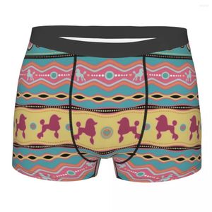 Mutande Uomo Cool Barboncino Cane Motivo colorato Intimo Pet Animal Boxer Slip Pantaloncini morbidi Mutandine