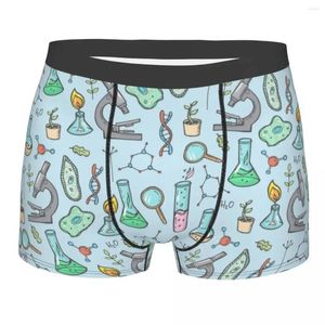 Sous-vêtements pour hommes, sous-vêtements de biologie et de chimie, études des sciences naturelles, Boxer, slips extensibles, culottes