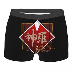 Calzoncillos masculinos de moda Shinra Electric Power Company ropa interior Final Fantasy videojuego Boxer calzoncillos pantalones cortos elásticos bragas