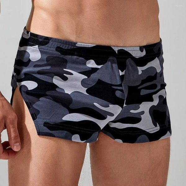 Sous-pants Homme Plugole Sous-vêtements Shorts de maillot de bain Boxer Brief Vocation Daily Holiday Home Low Taies Mens Sexy Fashion