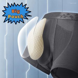Sous-vêtements homme 3D pochette sous-vêtements soins de santé anti-bactéries boxeurs style de mode double couches sport d'été lingerie respirante