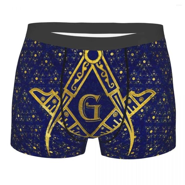 Caleçon Homme franc-maçonnerie symbole sous-vêtements maçonnique maçon franc-maçon humour Boxer slip short culotte Homme doux