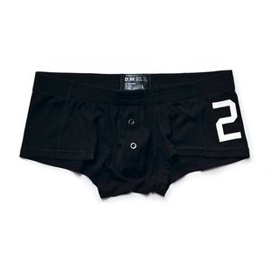 Caleçon Homme Sous-Vêtements Shorts Boxers Solides Boutons Caleçons Hommes Calzoncillos Hombre Ropa Intérieur Hombre Filetage Gay Boxer Homme 230801