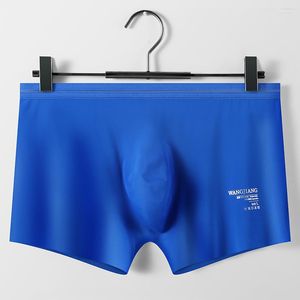 Onderbroek man sexy ijs zijden boksers shorts grappig slipje man man man gay penis pouch jockstrap bulge ondergoed ondergoed