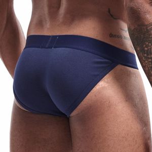 Caleçon Homme Sexy Sous-Vêtements Bulge Pouch High Fork Briefs Gay Male Seamless Cotton Bikinis Panties