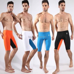 Caleçon pour homme Athletic Supporter Body Sculpting Boxer Shorts Sous-vêtements longs Pantalons de sport Skinny taille moyenne Boxers