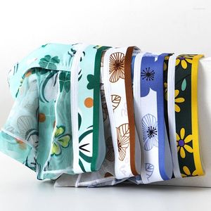 Onderbroek mannen ijs zijde ondergoed ultradunne zijdeachtige ademende doorschijnende doorzichtige lage taille briefs comfortabel cool mannelijk