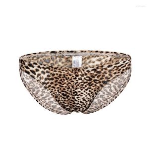 Slip homme imprimé léopard mode sous-vêtements respirant élastique slip Short taille basse ensemble exotique
