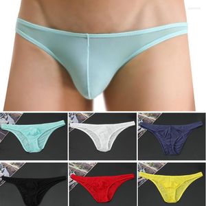 Calzoncillos para hombre, calzoncillos transpirables sin costuras, ultrafinos, transparentes, de tiro bajo, calzoncillos tipo bóxer, calzoncillos masculinos