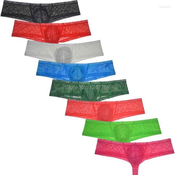 Sous-vêtements transparents pour hommes sous-vêtements effrontés Super doux Gay Bikini Mini boxers Brazilain Cut Shorts