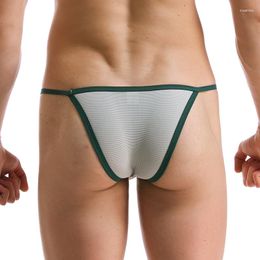 Caleçons pour hommes Sexy Fashion Briefs Mesh Respirant Underwear Low Waist Bikini Panties