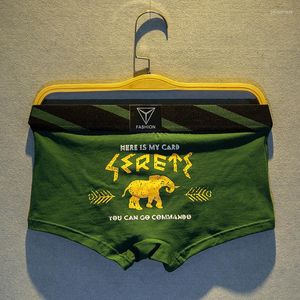 Sous-vêtements sous-vêtements pour hommes Boxers Boxer Shorts Tête Dessin animé Tendance Personnalité Belle Étudiant Jeunesse Sexy