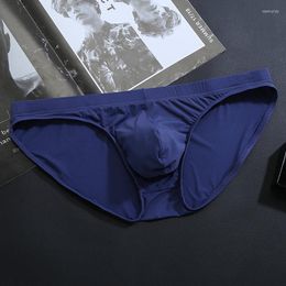 Onderbroek heren ondergoed briefs sexy slipje mannelijke heren bikini super zachte korte ijs zijden penis pouch jockstrap