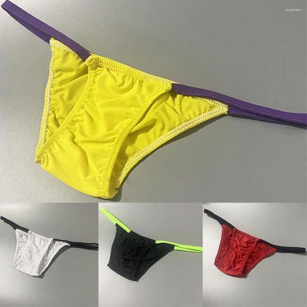 Sous-vêtements hommes bikini slips améliorer poche string posant sous-vêtements taille basse doux jockstrap mâle hombre lingerie jeunesse sous-vêtements 2023