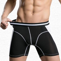 Caleçons hommes musculation Shorts mâle Muscle vivant élastique Compression collants Modal plat pantalon Fitness entraînement PantysSous-pantalon