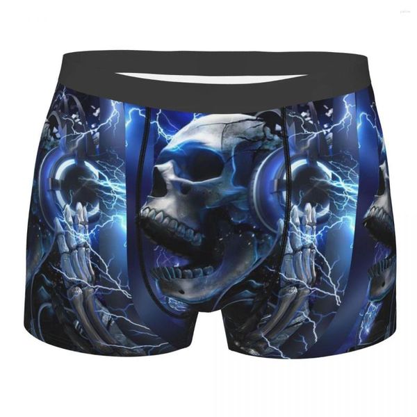 Men de sous-pants Men Boxer Short Panties Funny Death Skull Breathable Underwear mâle sexy