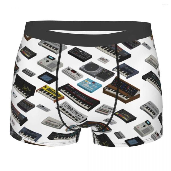 Sous-pants Men Boxer Shorts Patties Synthesizer Fan Collection 808 Polyester Underwear Homme