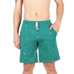 Boxers en coton pour hommes, sous-vêtements Sexy, taille moyenne, Plaid, respirant, vêtements de nuit pour la maison, culotte Gay, short de tronc