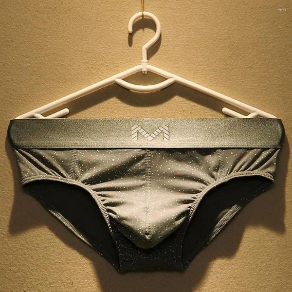 Pantalones de calzoncillos Breve Fieta Estacionada suelta Baja de cintura Starry Patchwork U Convexe Underwear Brasas para el baño