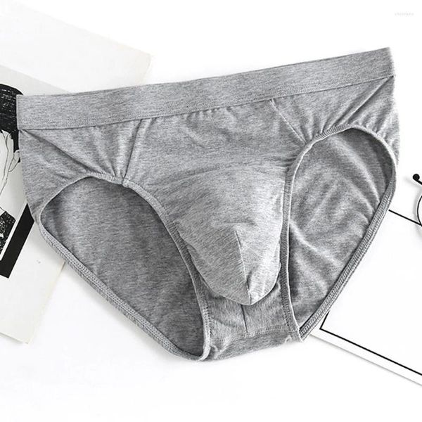 Calzoncillos para hombre, calzoncillos sexis finos, transpirables, sin costuras, cómodos, bolsa convexa en U, ropa interior de algodón de alta elasticidad, bragas, Bikini, Slip Homme