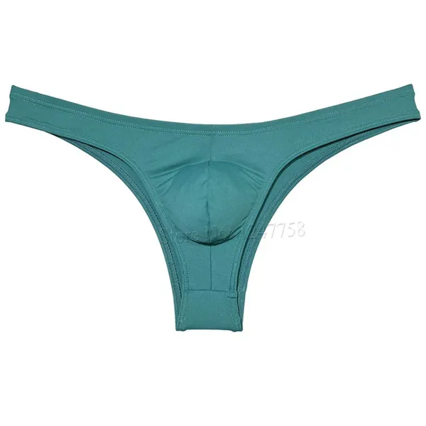 Calzoncillos Hombres Calzoncillos descarados Ropa interior U-convexa Bolsa Tanga Piel Sensación Bikini Low-rise 1/2 Hip Booty Pantalones Mejor calidad